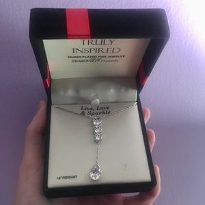 Sterling Silver Necklace with Swarovski Crystals